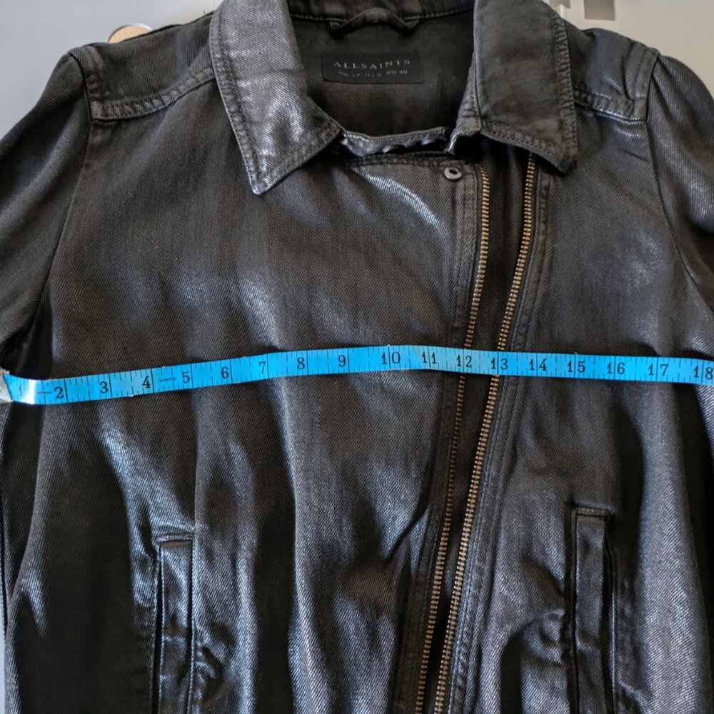 All Saints Black Jean Jacket - Picture 11 of 16